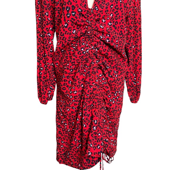LOVERS + FRIENDS Hayden Red Sahara Cheetah Mini Dress Size Small - Picture 11 of 14